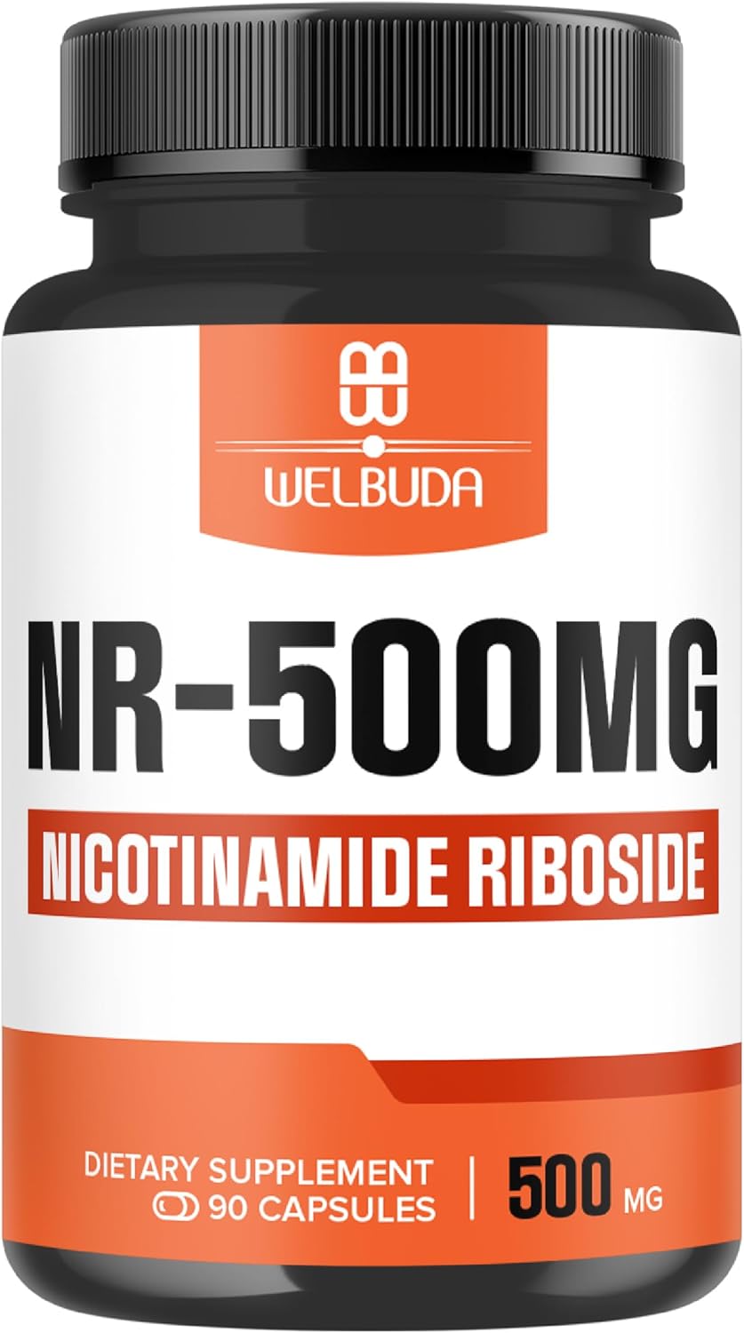 500mg Welbuda NAD+ Supplement - Cellular Energy & Repair, Healthy Aging - 90 Capsules