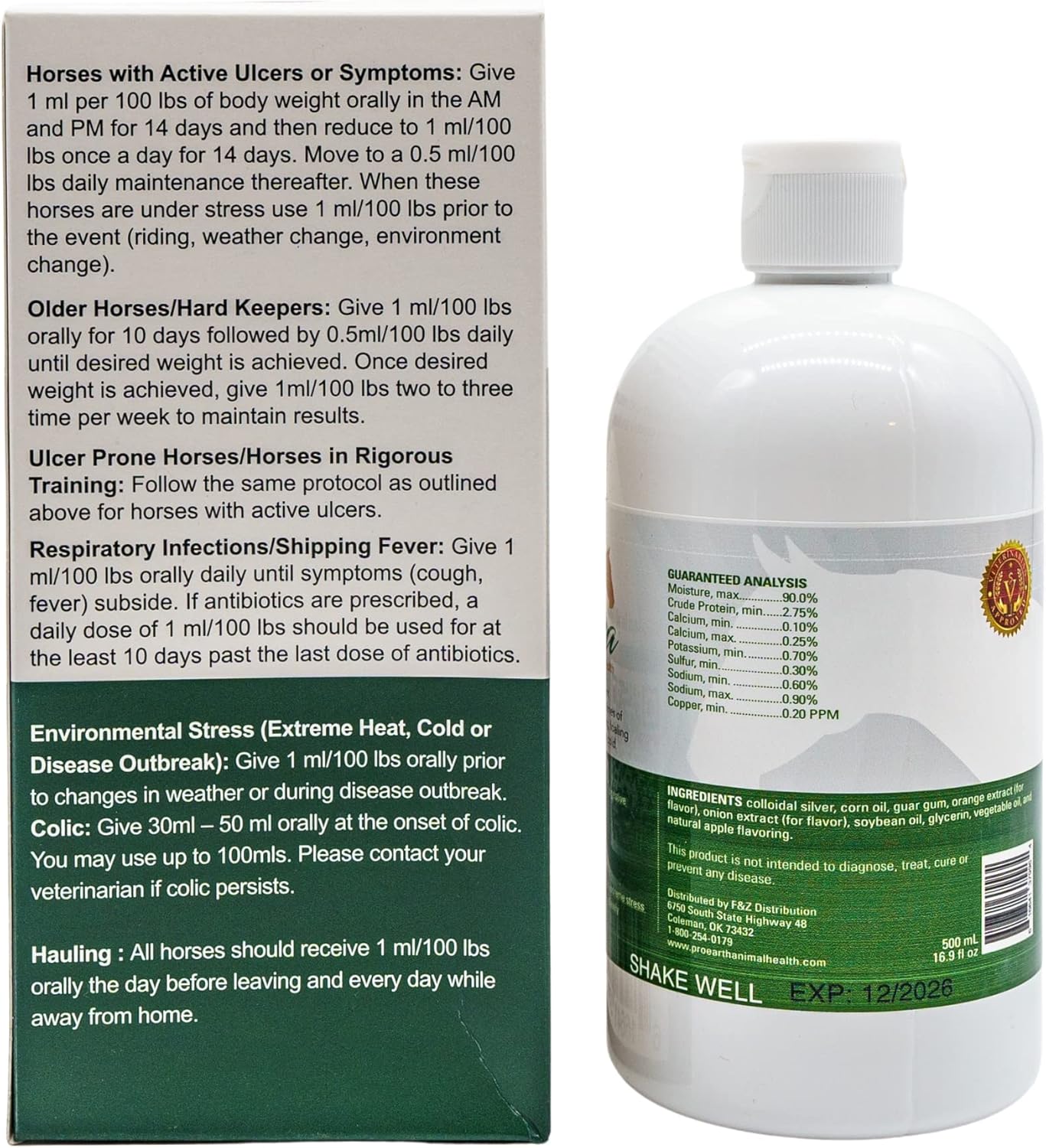 500ml Pro Earth Animal Health Zesterra: Natural Solution for Livestock Gut Health