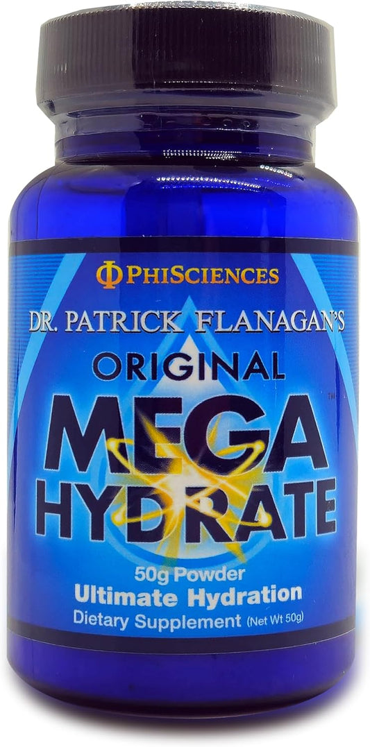 50gm Phi Sciences Mega Hydrate Powder by Patrick Flanagan - Ultimate Hydration Support Supplement