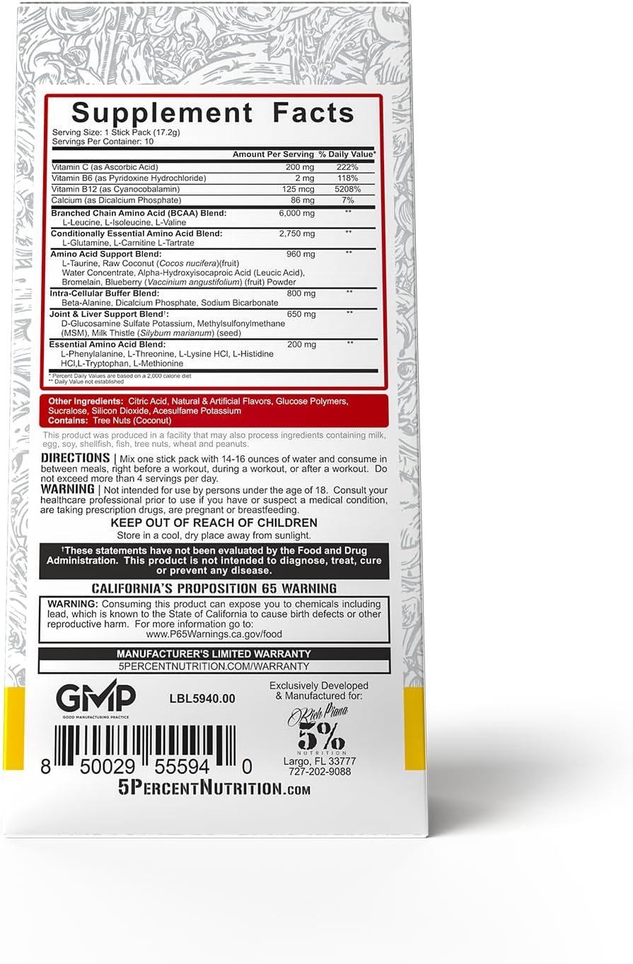 5150 High Stim Pre-Workout Powder Packets - Extreme Energy & Focus (10 Count)