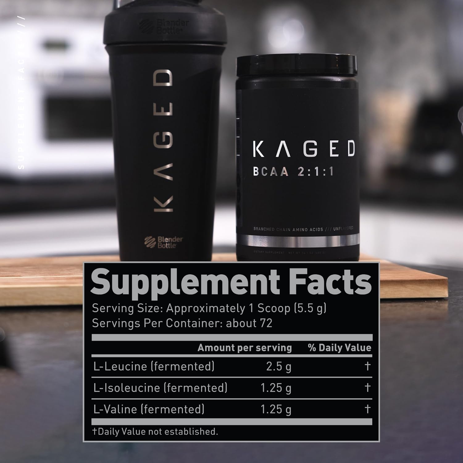 5g Fermented Plant Based BCAA Powder, Vegan-Friendly Amino Acid Supplement, Unflavored, 72 Servings for Men