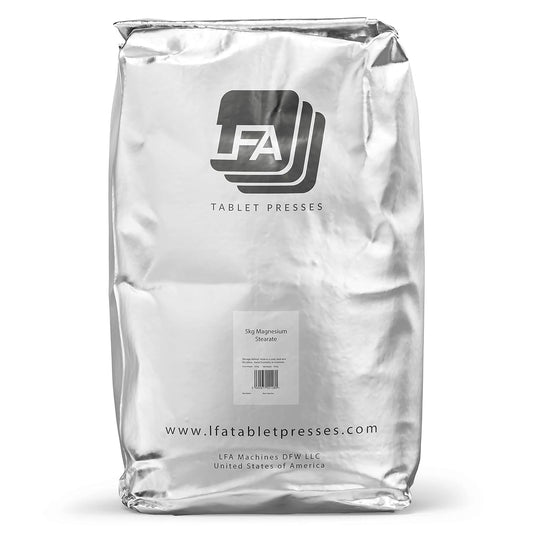 5kg Magnesium Stearate Powder: Dry Lubricant for Tablet Press Machine & Capsule Filler Pill Mix - Anti-Sticking & Flowing Agent - Halal, Kosher, Vegan