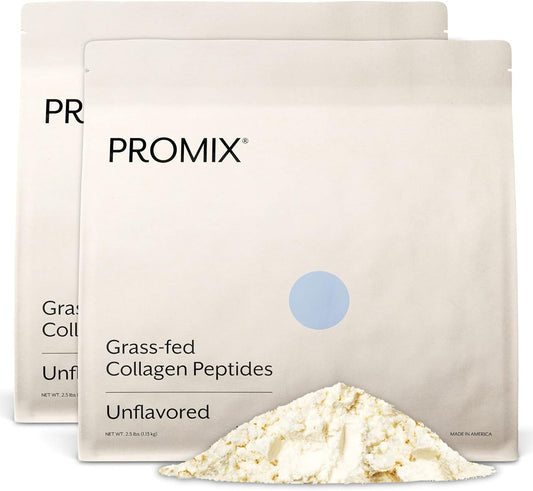 5lb Bulk ProMix Nutrition Hydrolyzed Collagen Peptides - Unflavored Protein for Skin, Bones, Joints - Supports Recovery in Shakes, Smoothies & Recipes