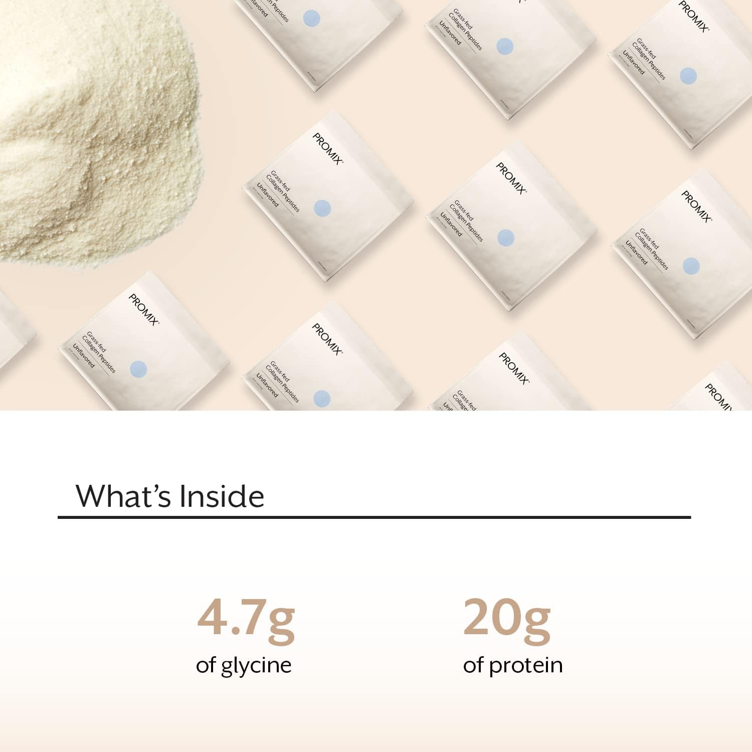 5lb Bulk ProMix Nutrition Hydrolyzed Collagen Peptides - Unflavored Protein for Skin, Bones, Joints - Supports Recovery in Shakes, Smoothies & Recipes