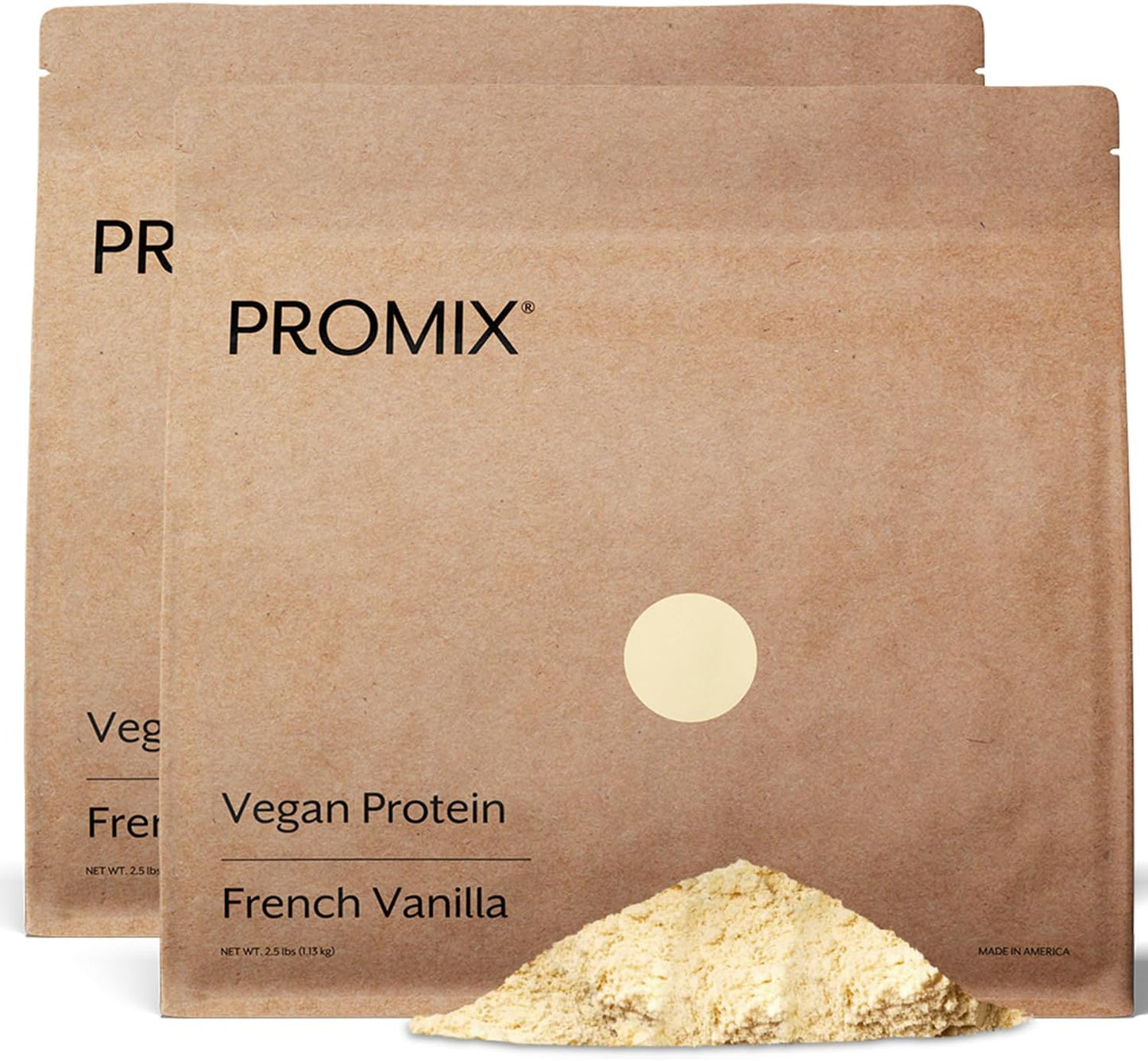 5lb Bulk Vegan Protein Powder with 25g Plant Based Yellow Pea Protein, Vitamin B12, and BCAAs in Vanilla Flavor