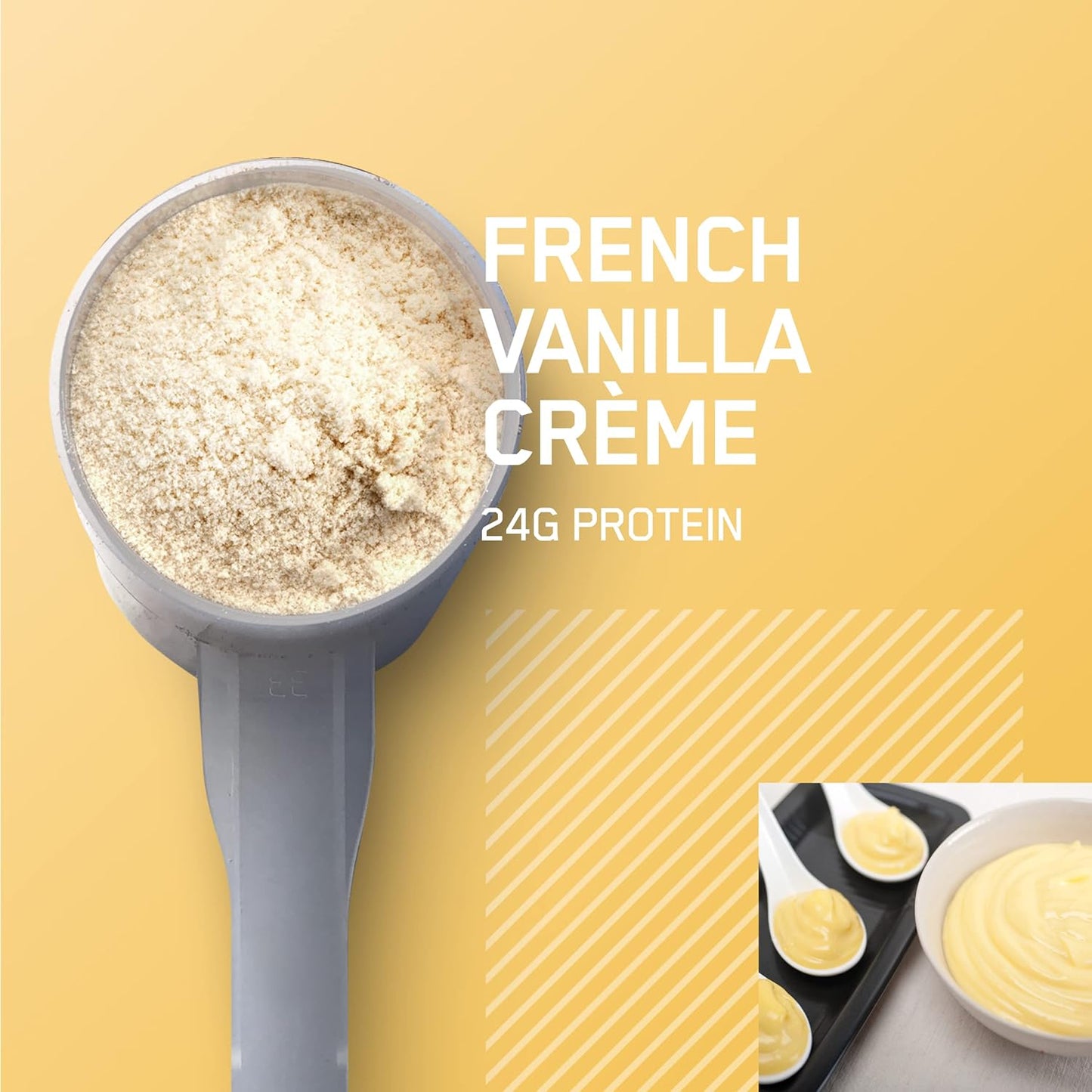 5lb Optimum Nutrition Gold Standard 100% Whey Protein Powder - French Vanilla Crème - Packaging Variation