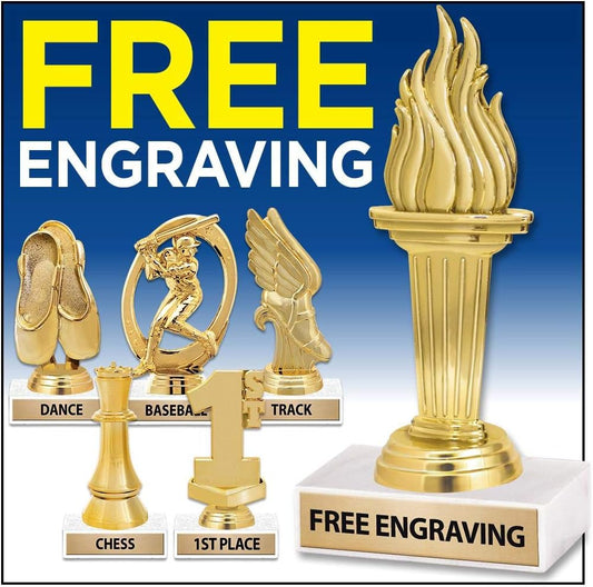 6" Custom Football Trophy for Football Forward Awards - Crown Awards