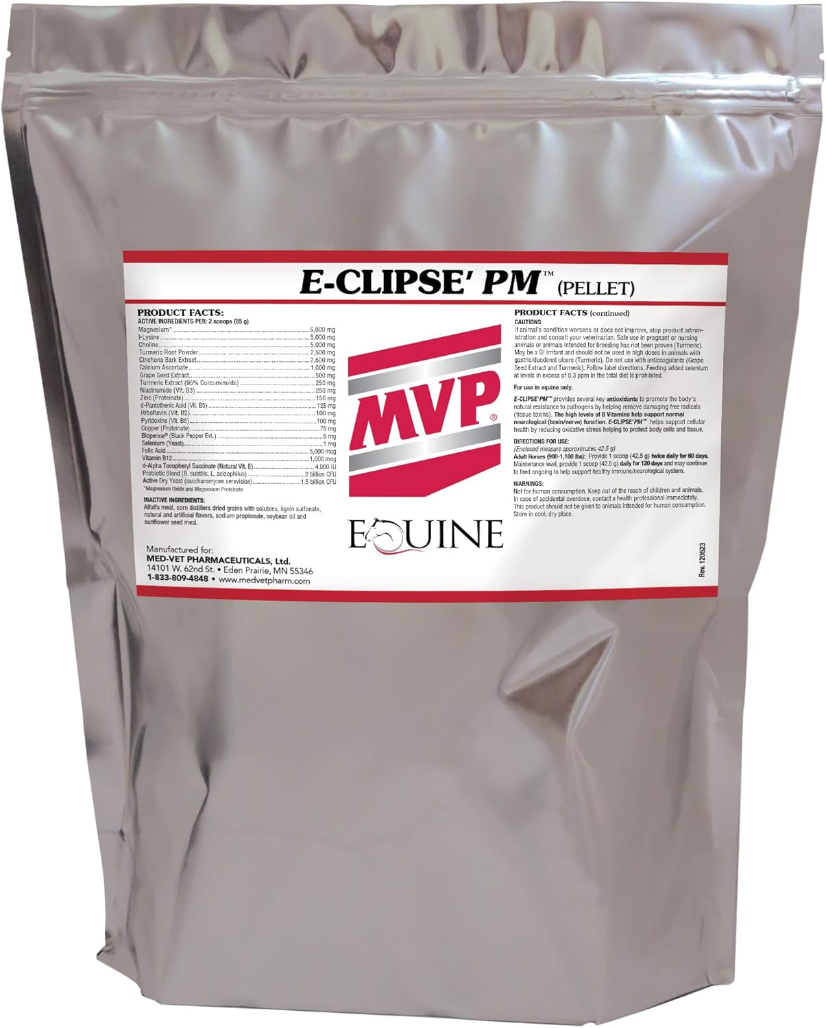 6 lb MVP E-Clipse PM Supplement for Horse Neurologic Health and Immune Support