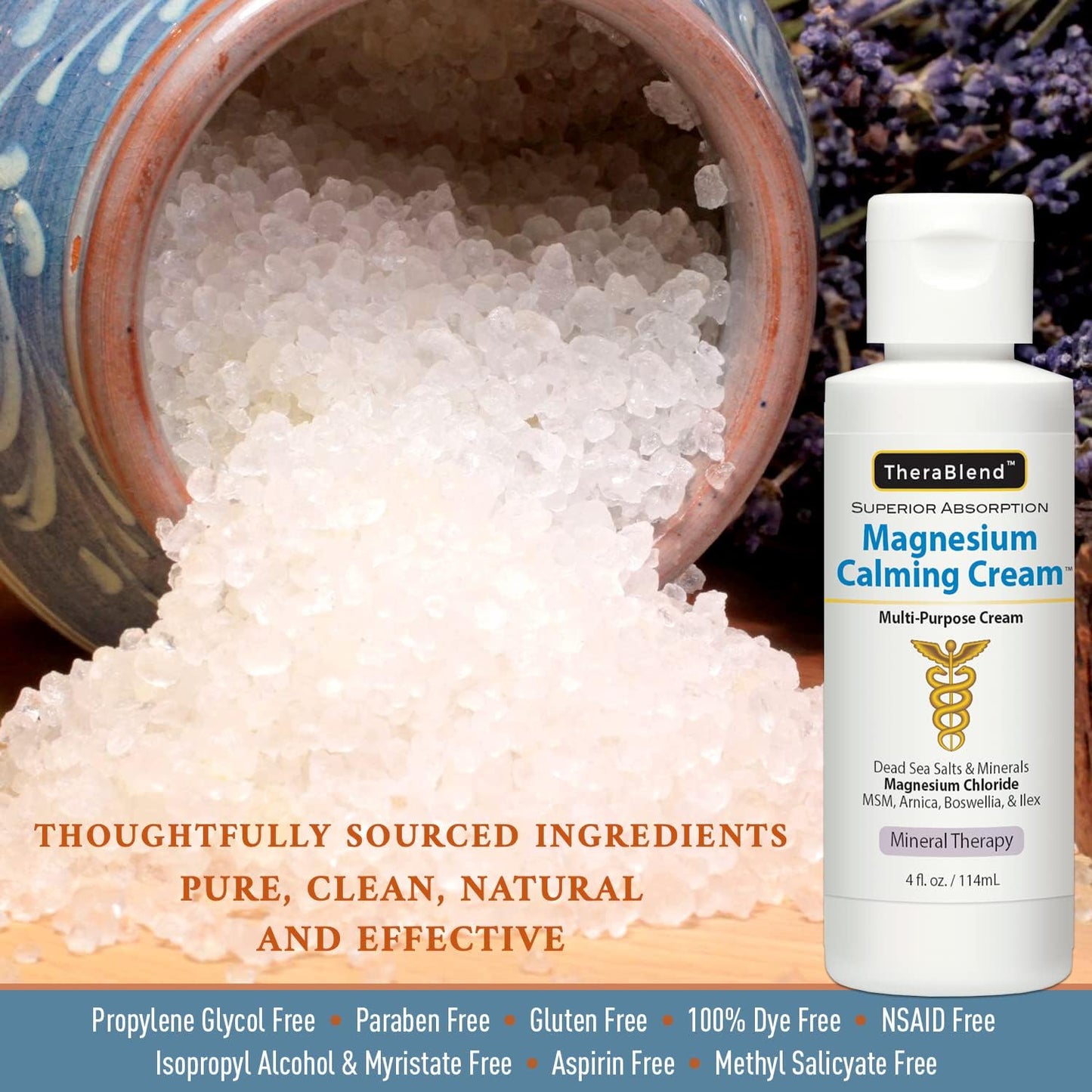 6 Pack of CryoDerm Magnesium Calming Cream Travel Packets - 0.33oz Each