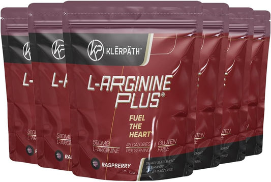 6-Pack of L-arginine Plus Raspberry: Natural Heart Health Supplement for Better Cholesterol and Energy