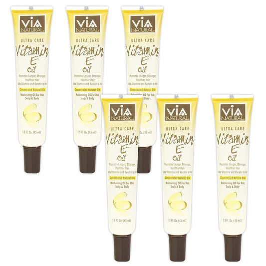 6-Pack Via Natural Ultra Care Oil with Vitamin E - 1.5oz