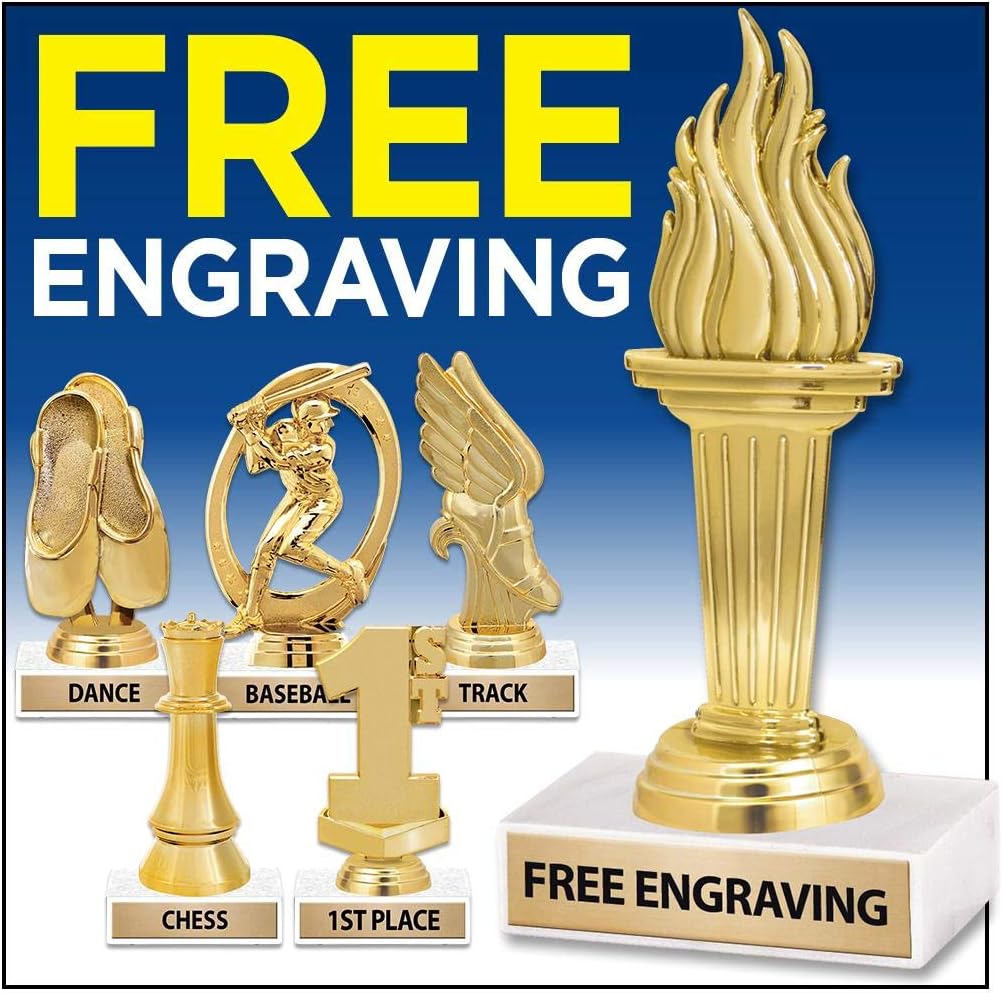 6" Soccer Ball and Cleat Trophy Set - Ideal Soccer Team Awards for Soccer Players