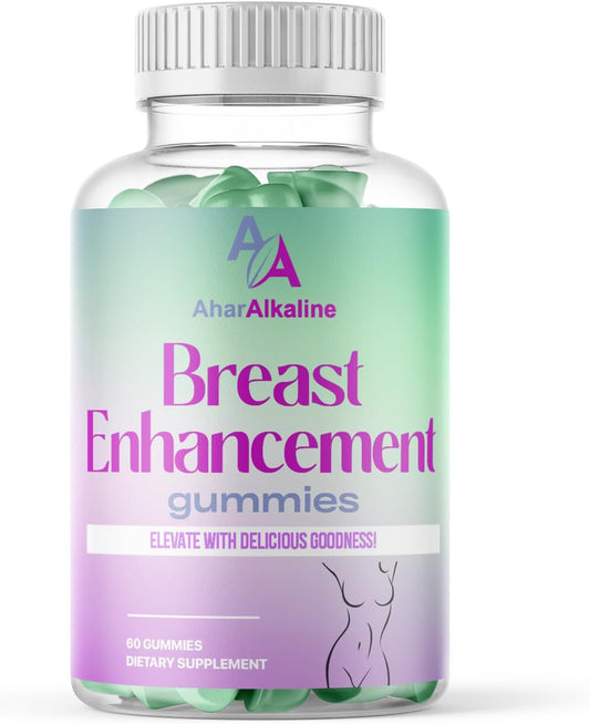 60 Ahar Alkaline Breast Enhancement Gummies for Breast Growth and Chest Enlargement, Workout Aid