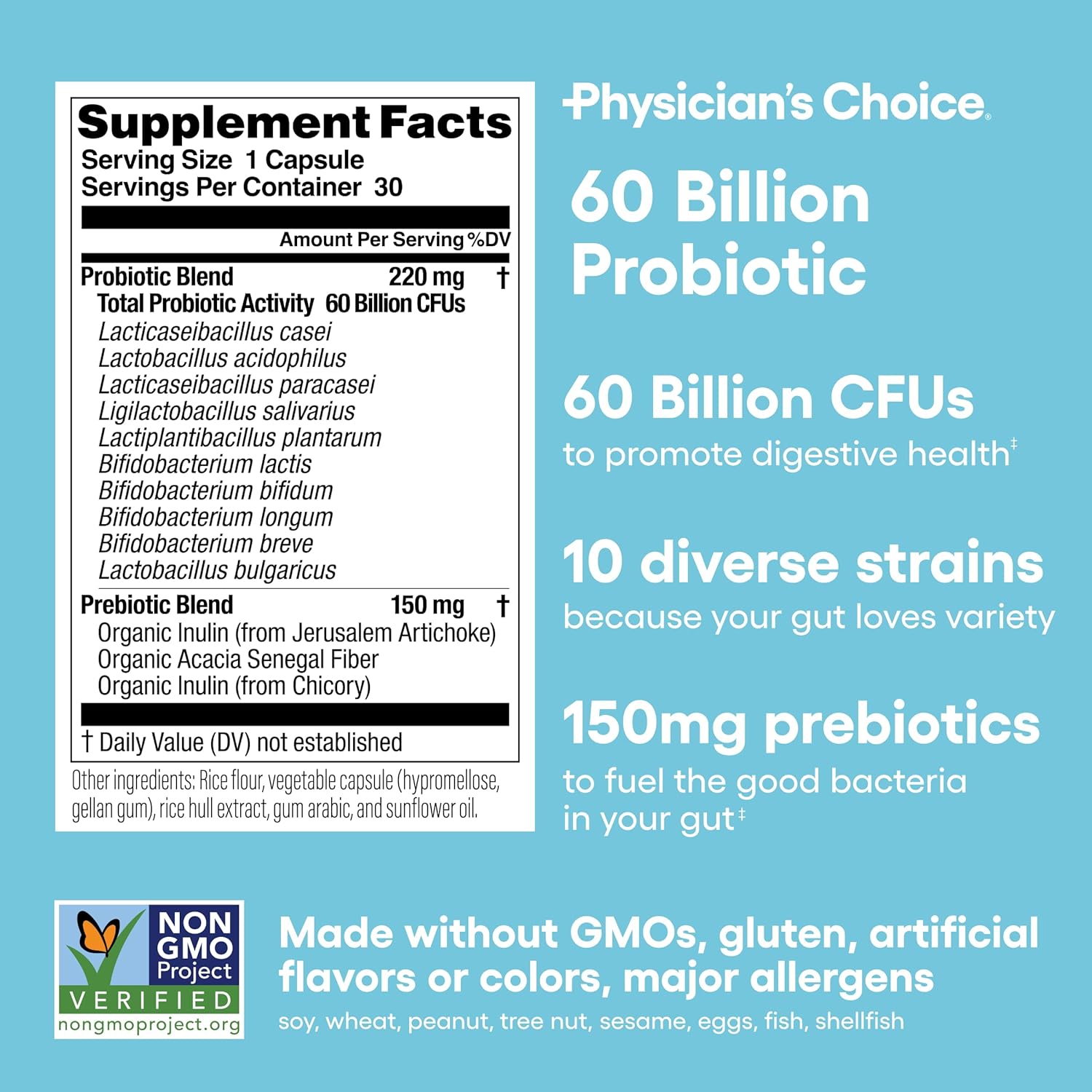 60 Billion Probiotic, Bloat & Gas Probiotic, Digestive Enzymes - Gut Health Bundle for Physicians