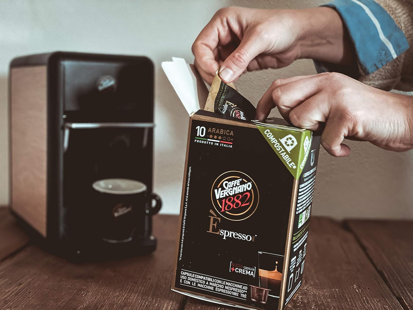 60 Caffè Vergnano Arabica Capsules Compatible with Nespresso Original Line Machines - 6 Packs of 10 Capsules