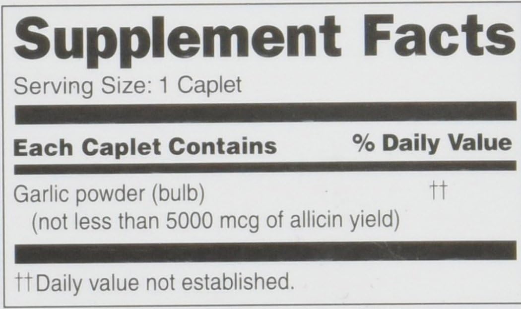 60 Caplets of AB Garlique Dietary Supplement for Heart Health and Immune Support