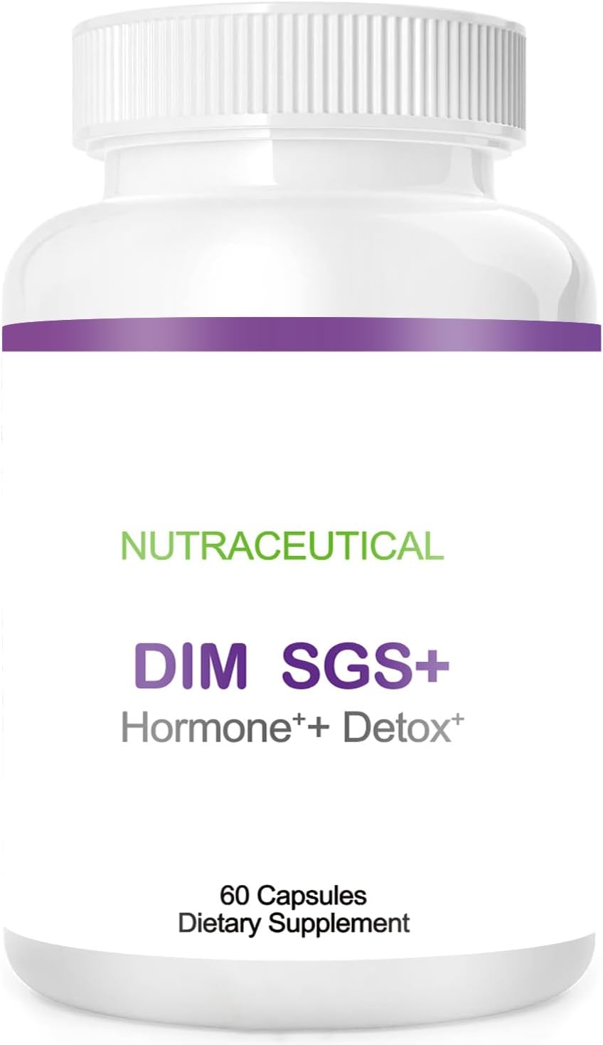 60-Capsule Jefuzh DIM SGS+ Dietary Supplement for Hormonal Balance