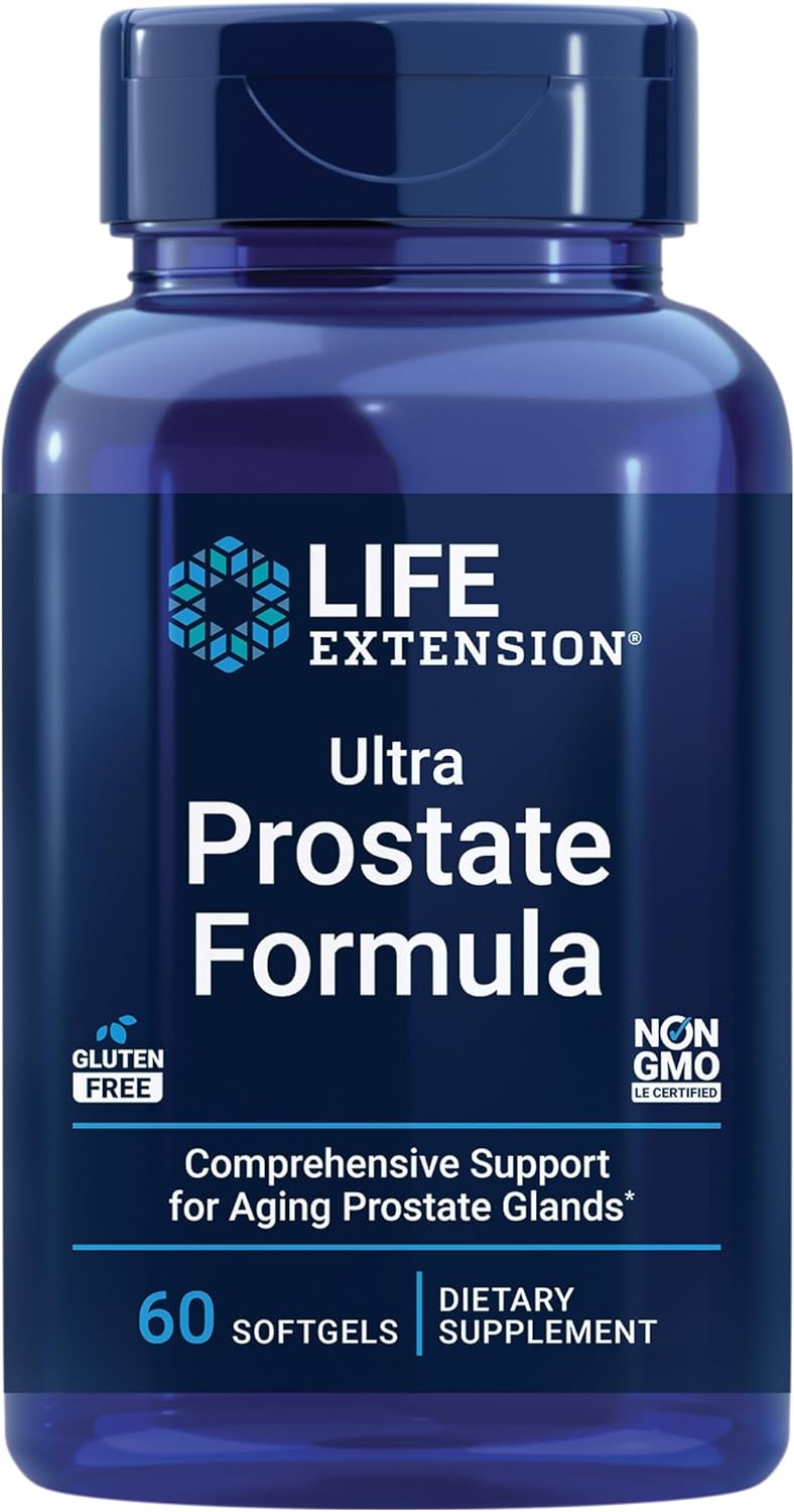 60 Capsules & 60 Softgels Bundle of Life Extension Curcumin Turmeric and Ultra Prostate Formula with Saw Palmetto