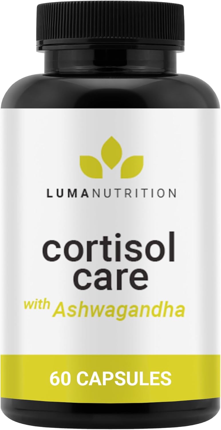60 Capsules Luma Nutrition Cortisol Reducer with Ashwagandha & L-Theanine - Stress Management Supplement