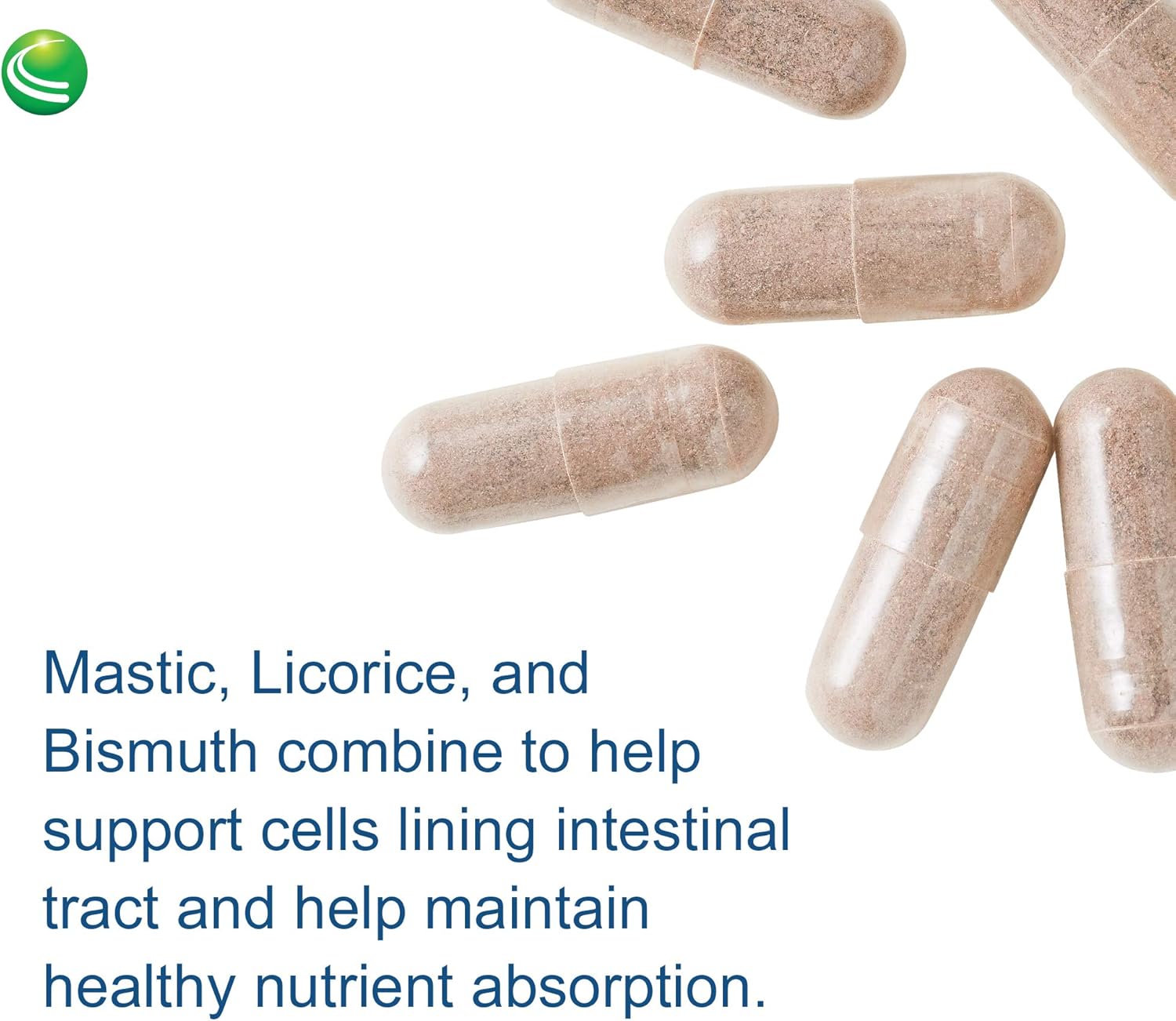 60 Capsules Nutra BioGenesis Gastric Repair Complex with Bismuth, Licorice, and Mastic Gum for Gastric Tissue Health Support