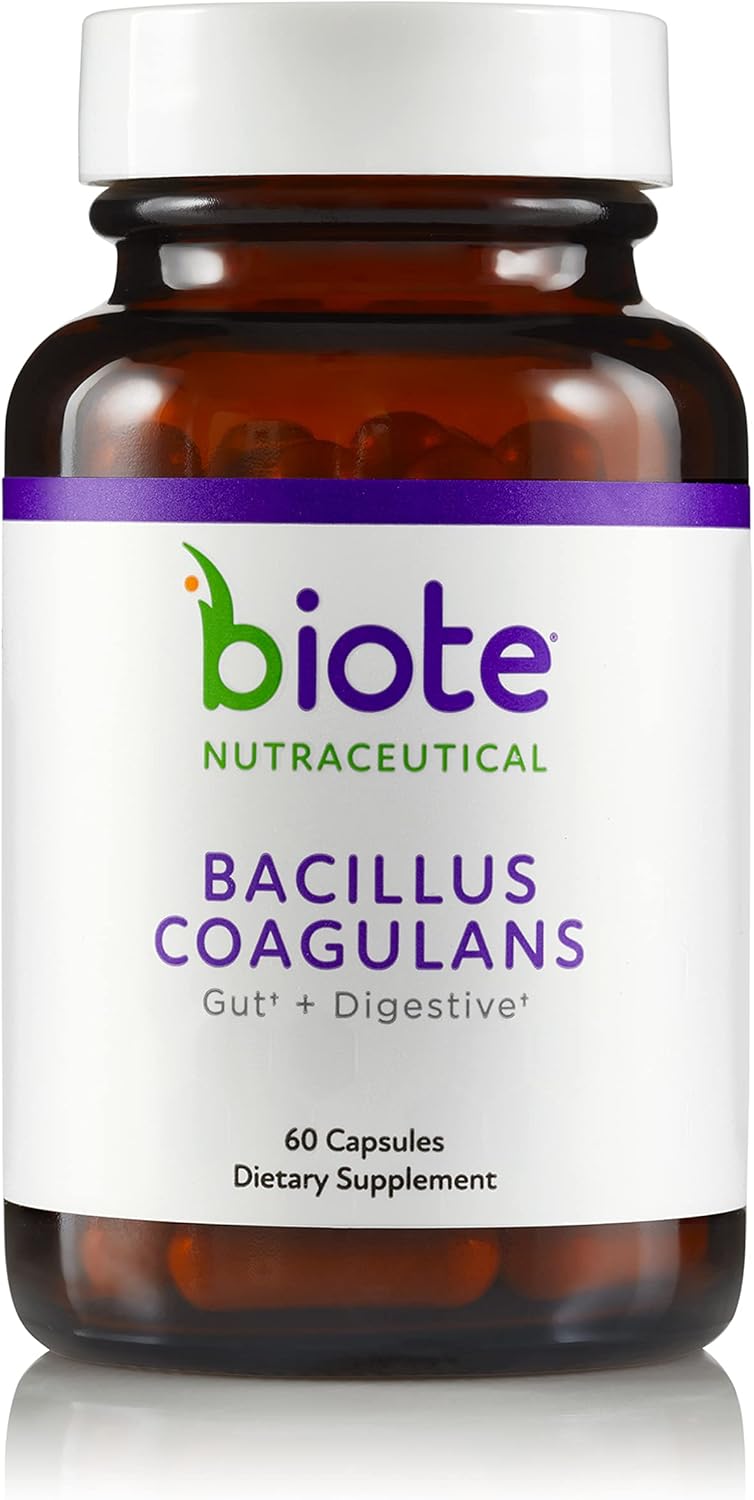 60 Capsules of bioTE Nutraceuticals Bacillus Coagulans for Gut Health and Digestive Support