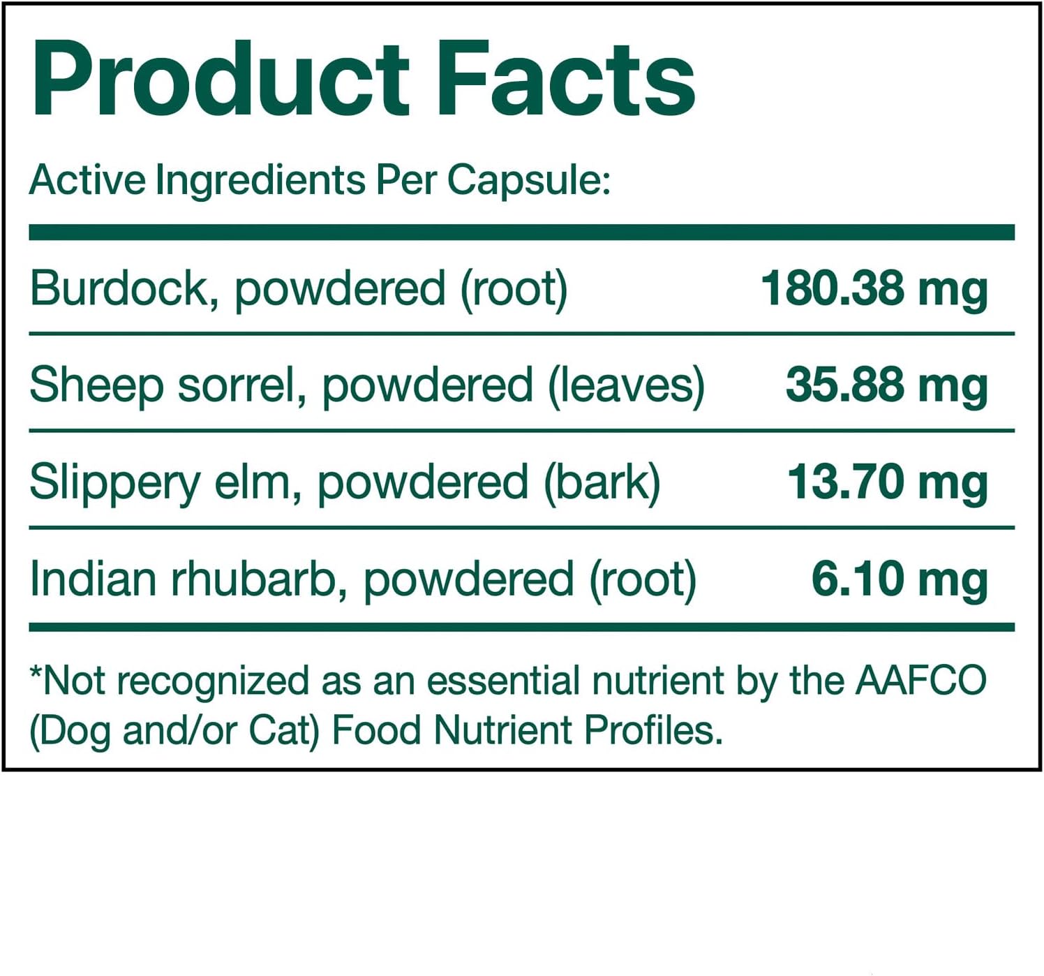 60 Capsules of Essiac International Herbal Supplement for Pets