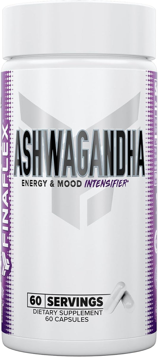 60 Capsules of FINAFLEX Ashwagandha Supplement for Stress Relief and Mental Clarity