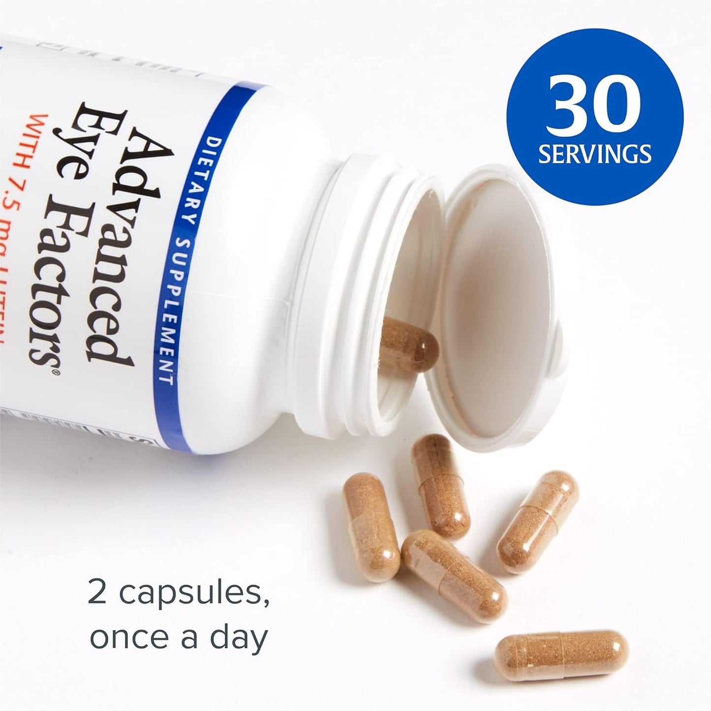 60 Capsules of Natural Factors Advanced Eye Factors with Lutein and Zeaxanthin for Optimal Eye Health