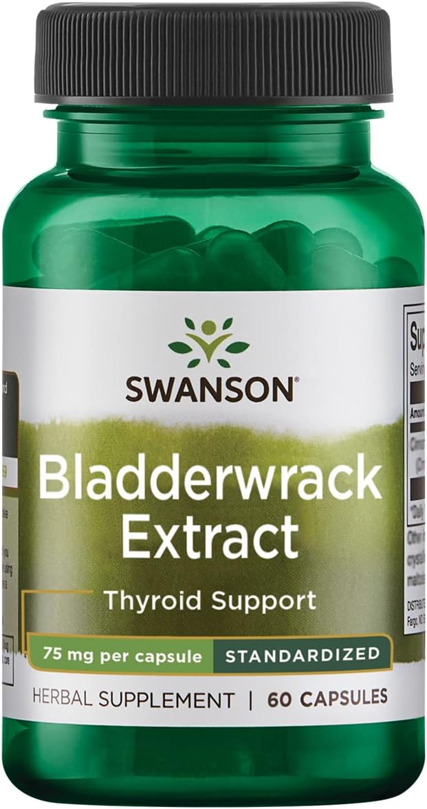 60 Capsules of Swanson Bladderwrack Leaves for Urinary Health Support
