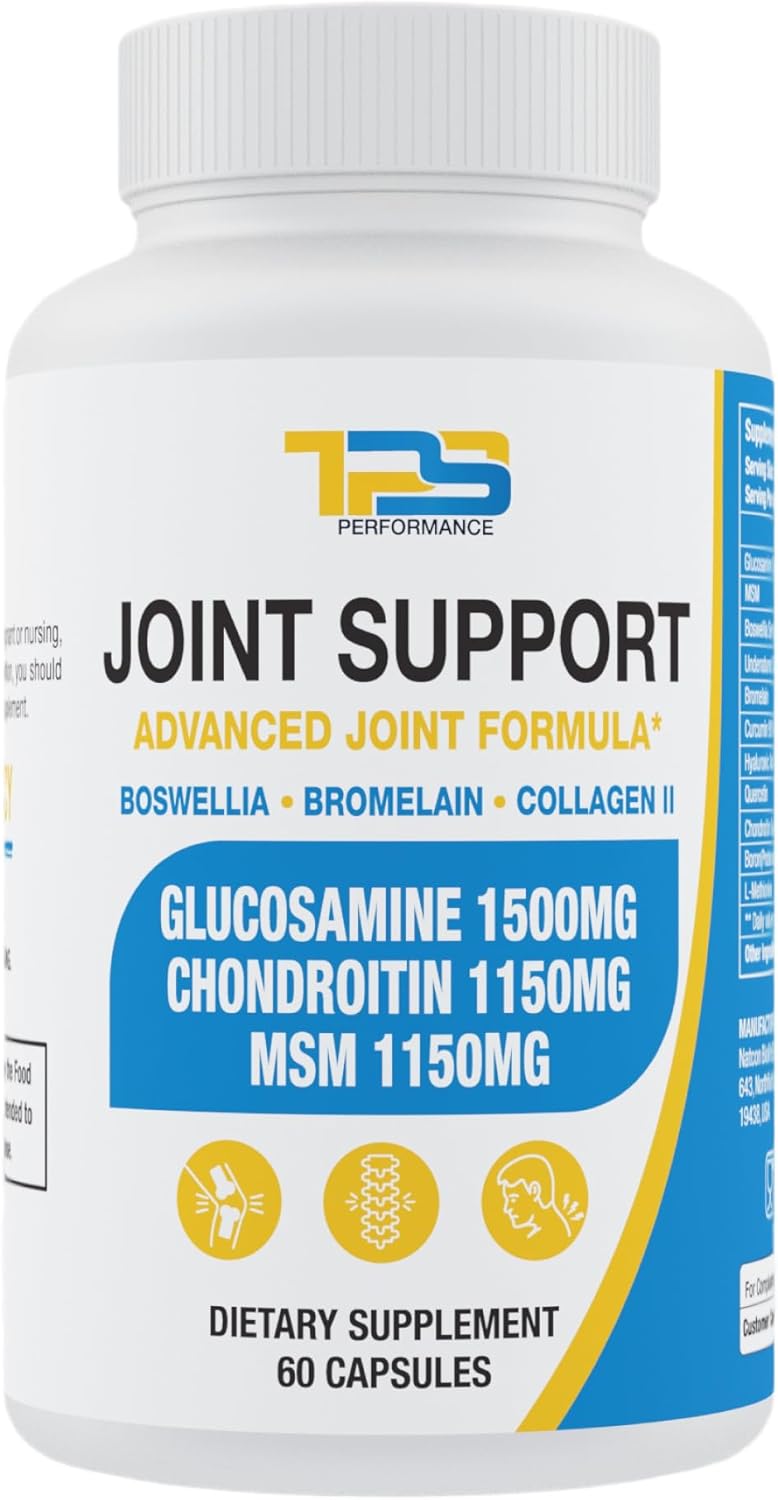 60 Capsules TPS PERFORMANCE Joint Support Supplement with Glucosamine, Chondroitin, MSM