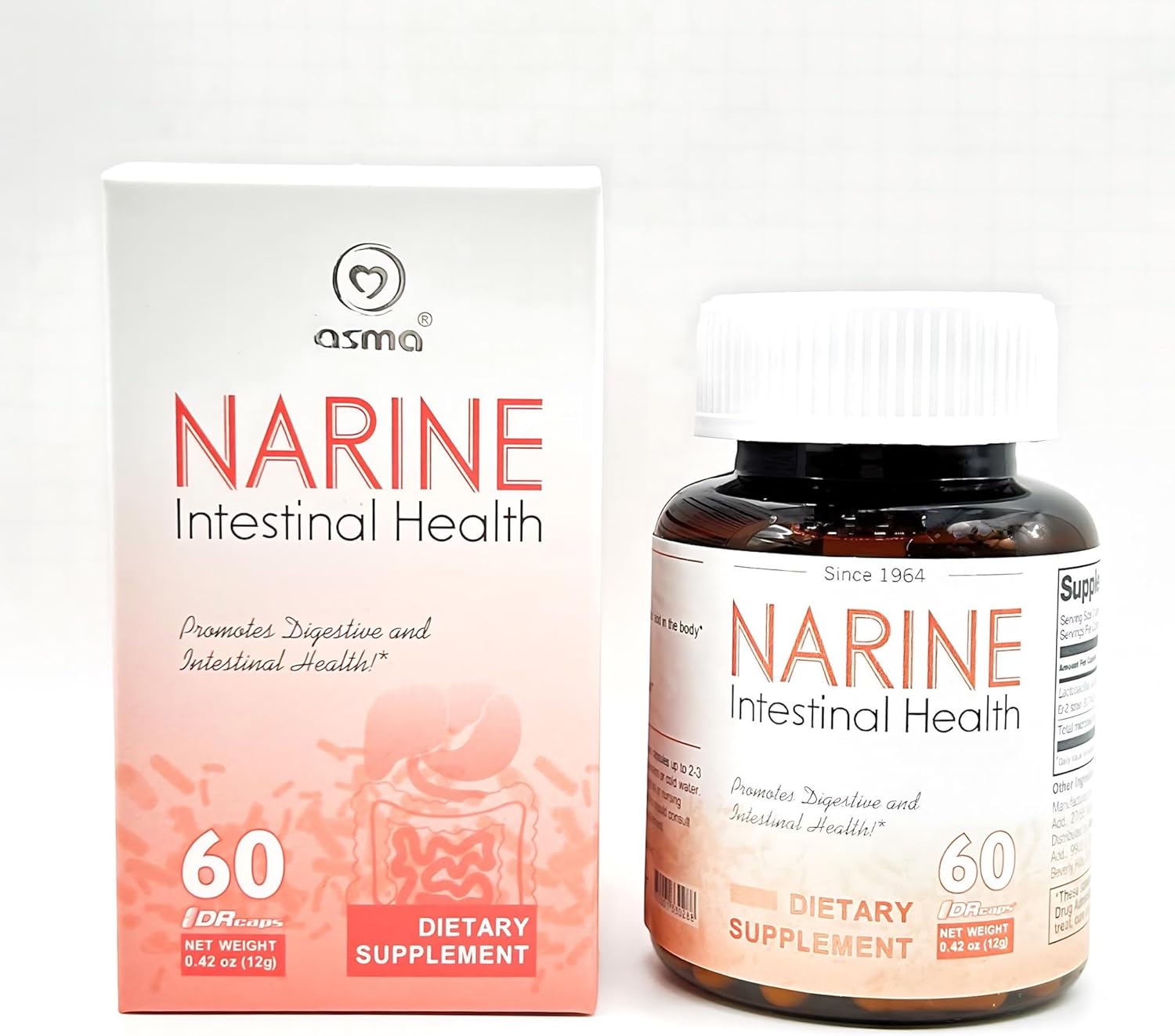 60 Capsules VFFWBB Asma Narine Intestinal Health Probiotic Supplement - Lactose Free Formula