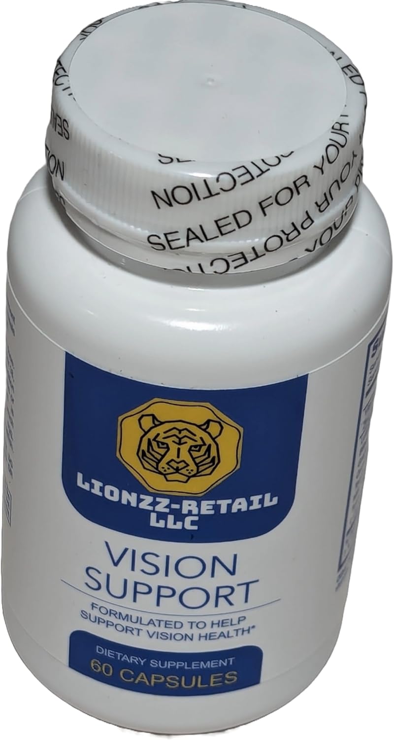 60 Capsules Vision Support Supplement by LIONZZ-REATIL LLC - Eye Health Formula for Optimal Vision Support