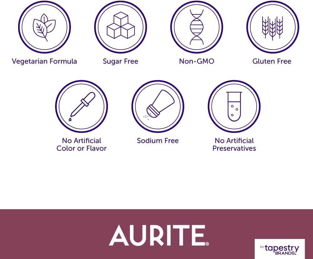 60 Count Aurite Saffron Ashwagandha Supplement for Stress Management & Mood Support - Memory Boost for Women & Men - Vegetarian, Non-GMO, Gluten-Free, Soy-Free (2 Month Supply)