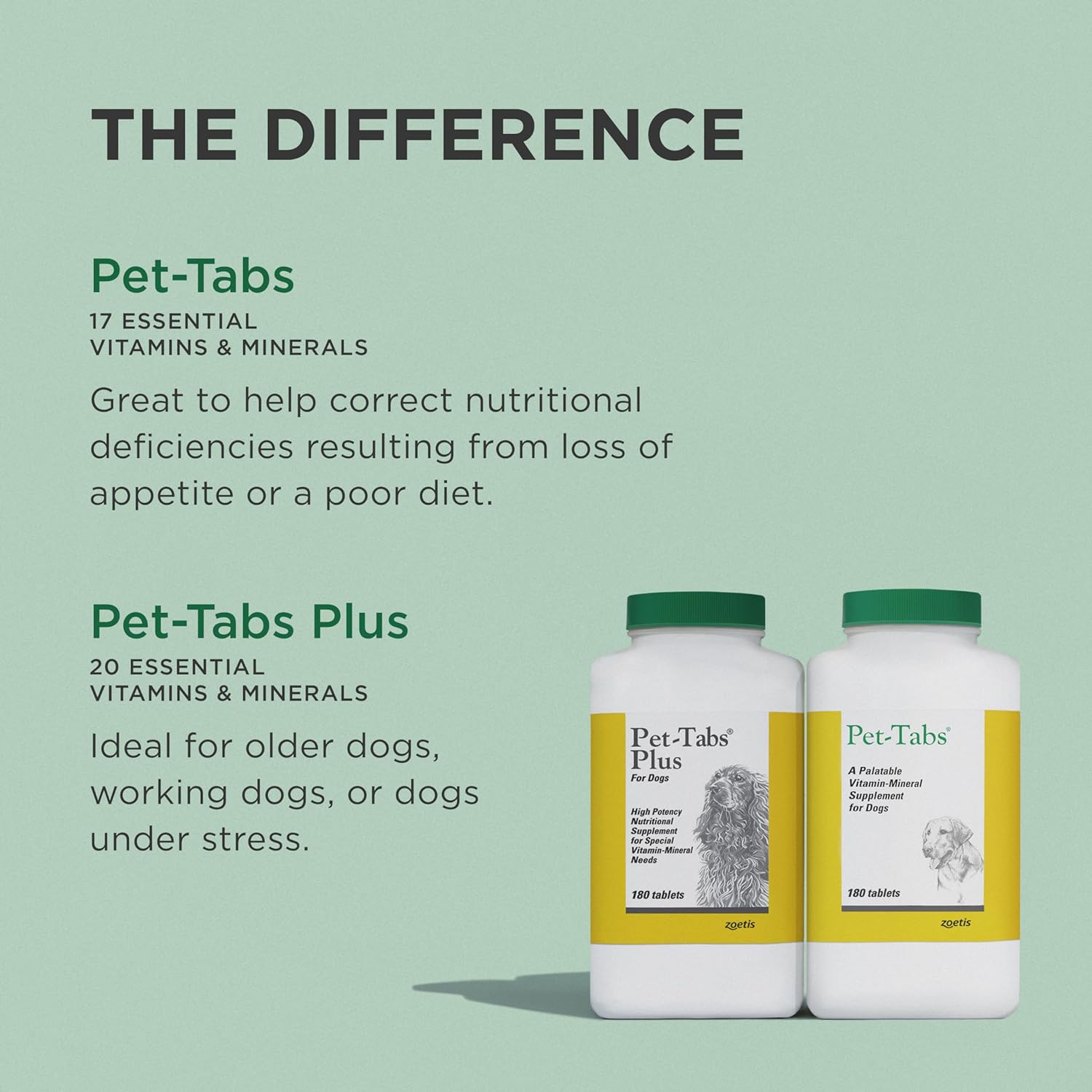60 Count Bottle of Chewable Pet-Tabs Multivitamin Supplement for Dogs