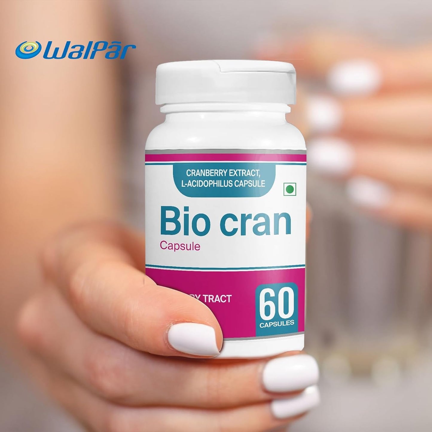 60 Count Cranberry Capsules with L-Acidophilus for Urinary Tract Health - Vegetarian Cranberry Pills for Immunity Support - Men and Women's Cranberry Supplements