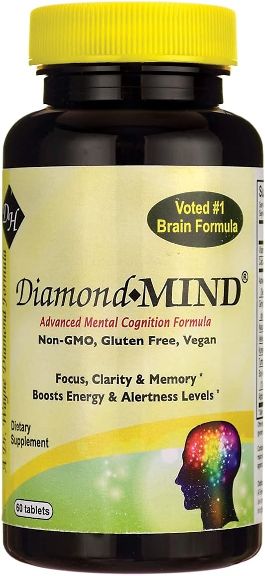 60 Count Diamond-Herpanacine Mind Tablets for Cognitive Health