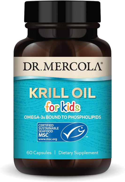 60 Count Dr. Mercola Kids Krill Oil Capsules for Children's Health