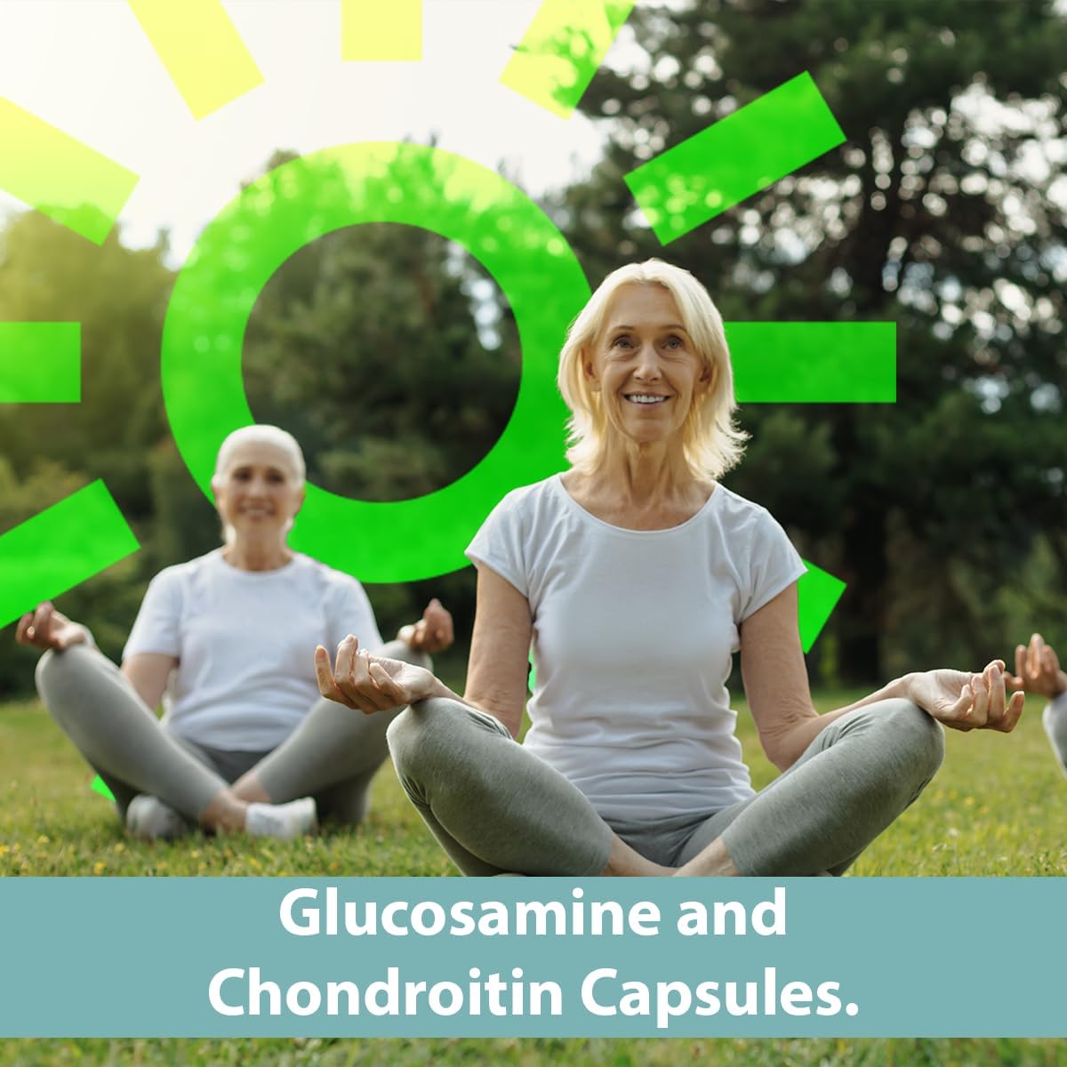 60 Count Gericare Glucosamine HCl 500 mg & Chondroitin Sulfate 400 mg Capsules with Sodium - Joint Mobility & Cartilage Health Support