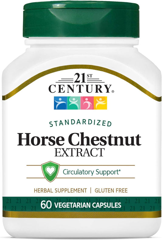 60 Count Horse Chestnut Extract Veg Capsules for 21st Century - Varies in Packaging