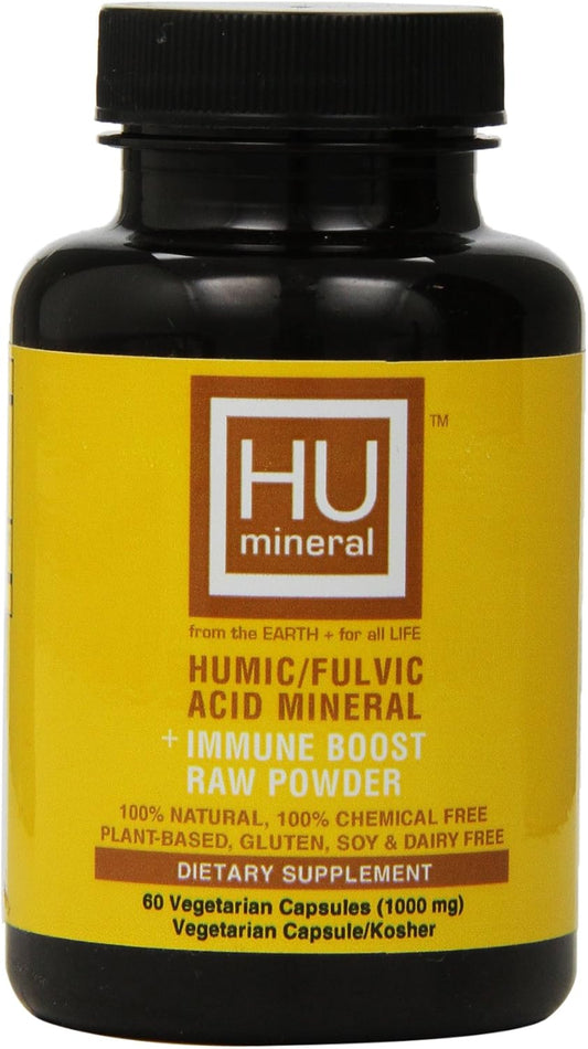 60 Count HUmineral Humic and Fulvic Mineral Raw Powder Supplement for Immune Support