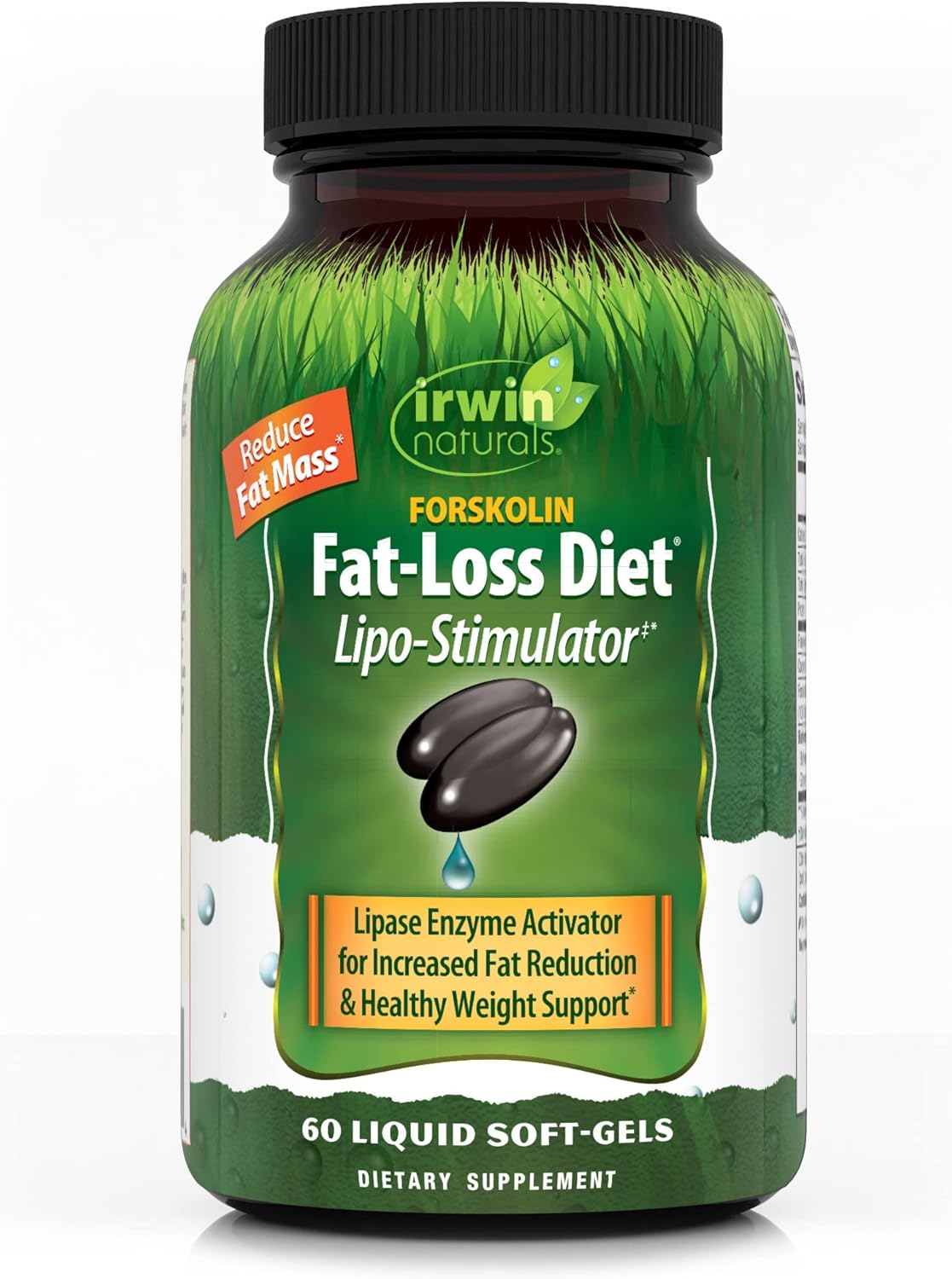 60 Count Irwin Naturals Forskolin Fat Loss Diet Supplement - Natural Weight Loss Support Formula