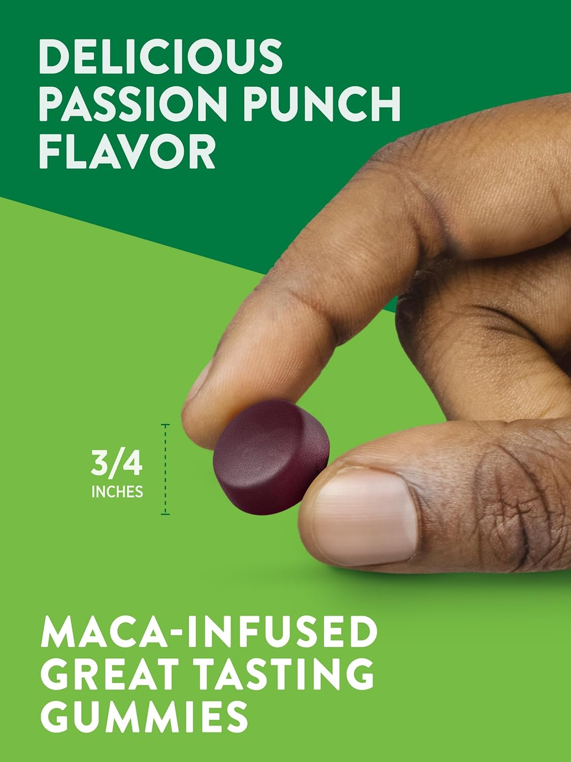 60 Count Nature's Truth Horny Goat Weed Gummies with Maca Root - Vegan, Non-GMO, Gluten Free Men's Supplement - Passion Punch Flavor