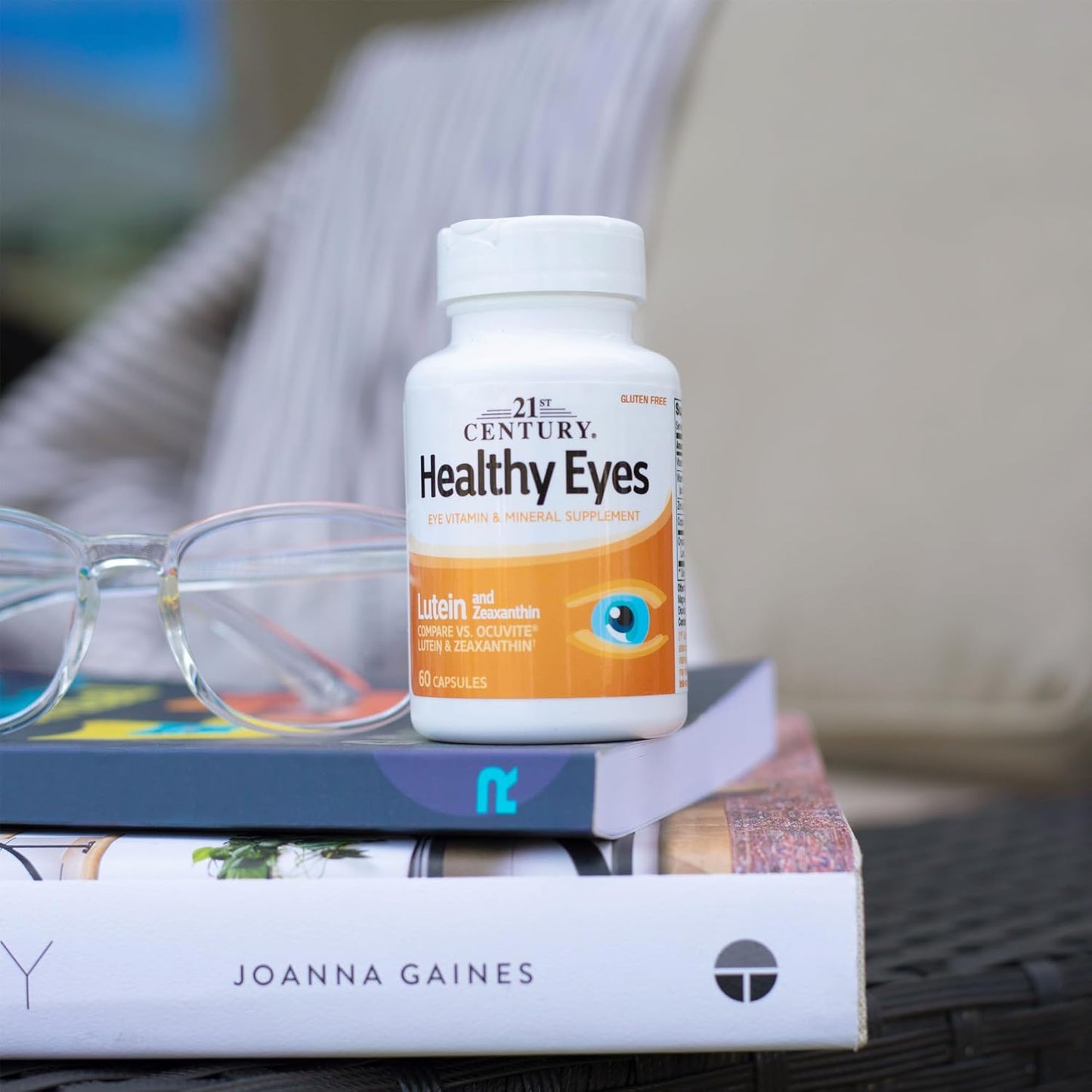 60 Count of 21st Century Lutein and Zeaxanthin Capsules for Healthy Eyes