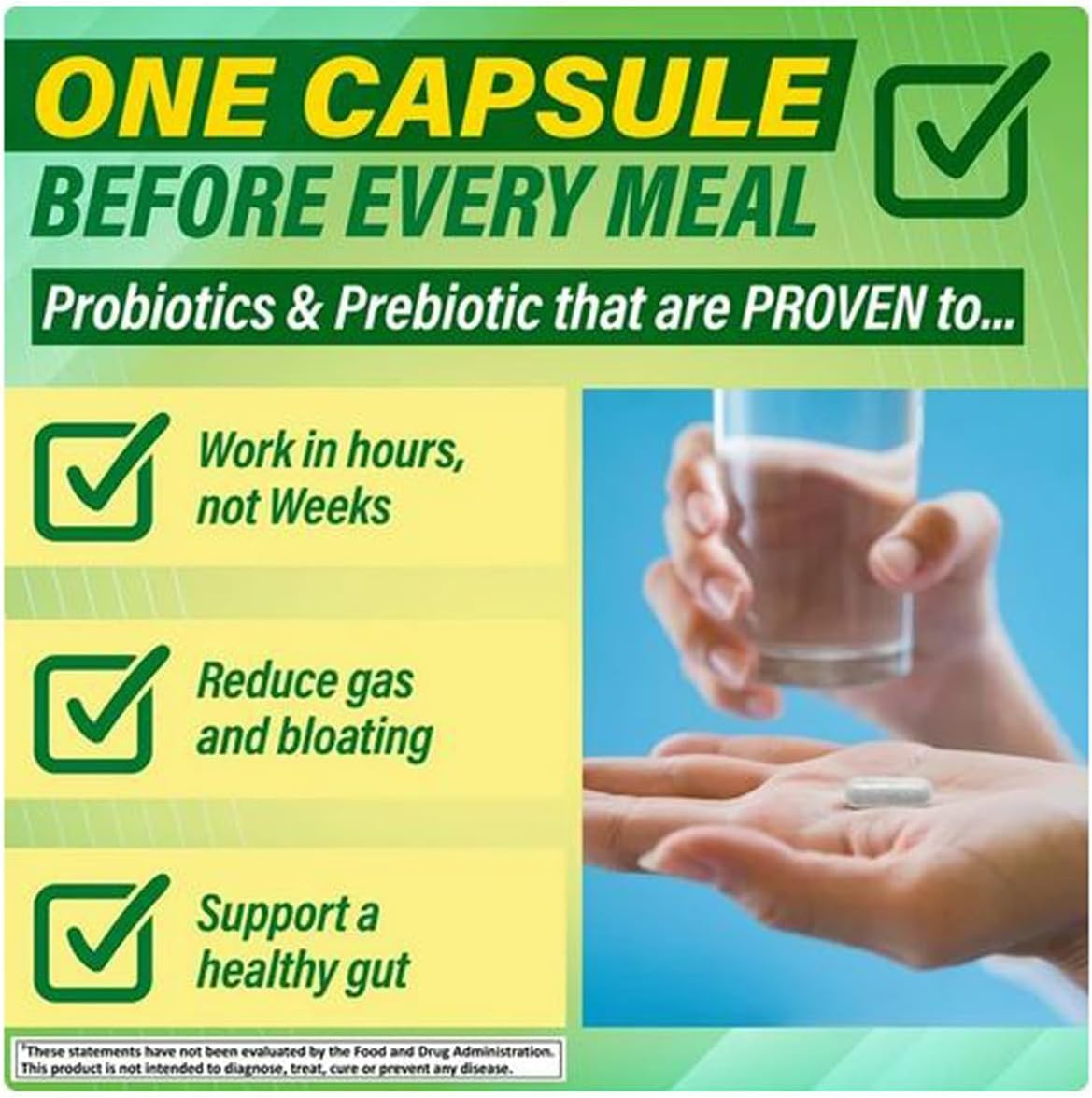 60 Count of 4 TOP CARE Advanced Digestive Enzymes for Optimal Digestive Health
