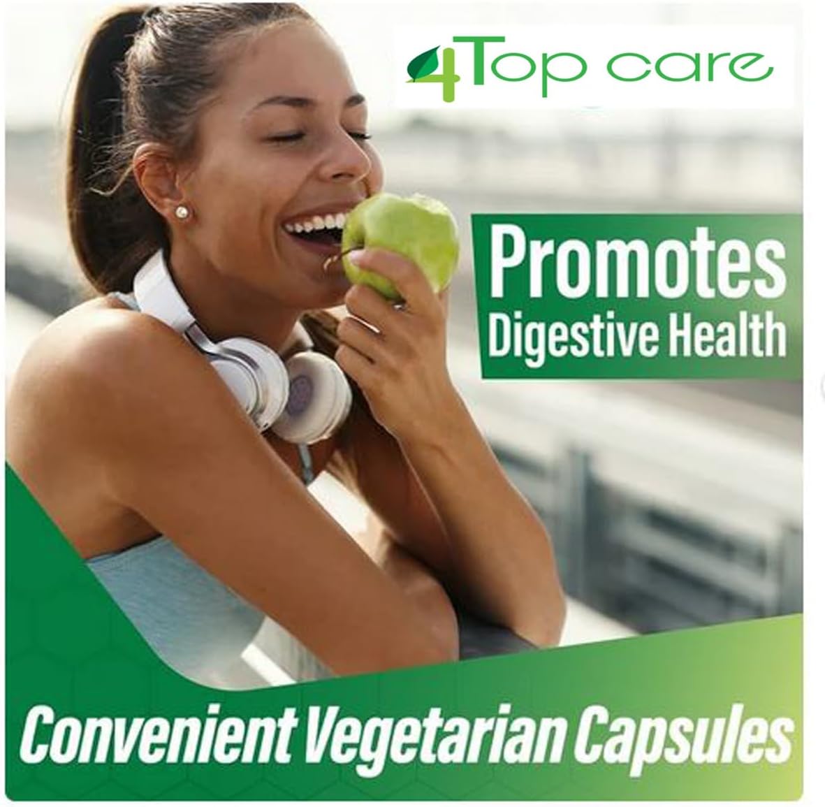 60 Count of 4 TOP CARE Advanced Digestive Enzymes for Optimal Digestive Health