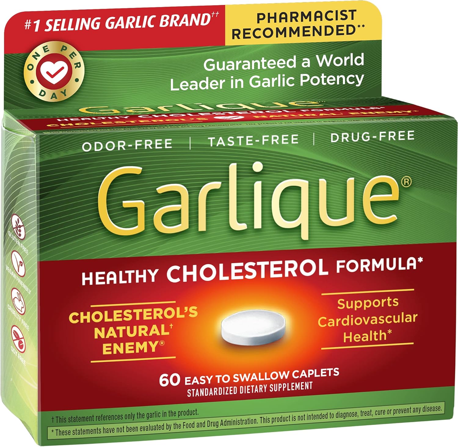 60 Count Sun Source Garlique Tablets for Heart Health and Immune Support