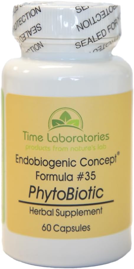 60 Count Time Laboratories PhytoBiotic Capsules for Immune Support and Gut Health