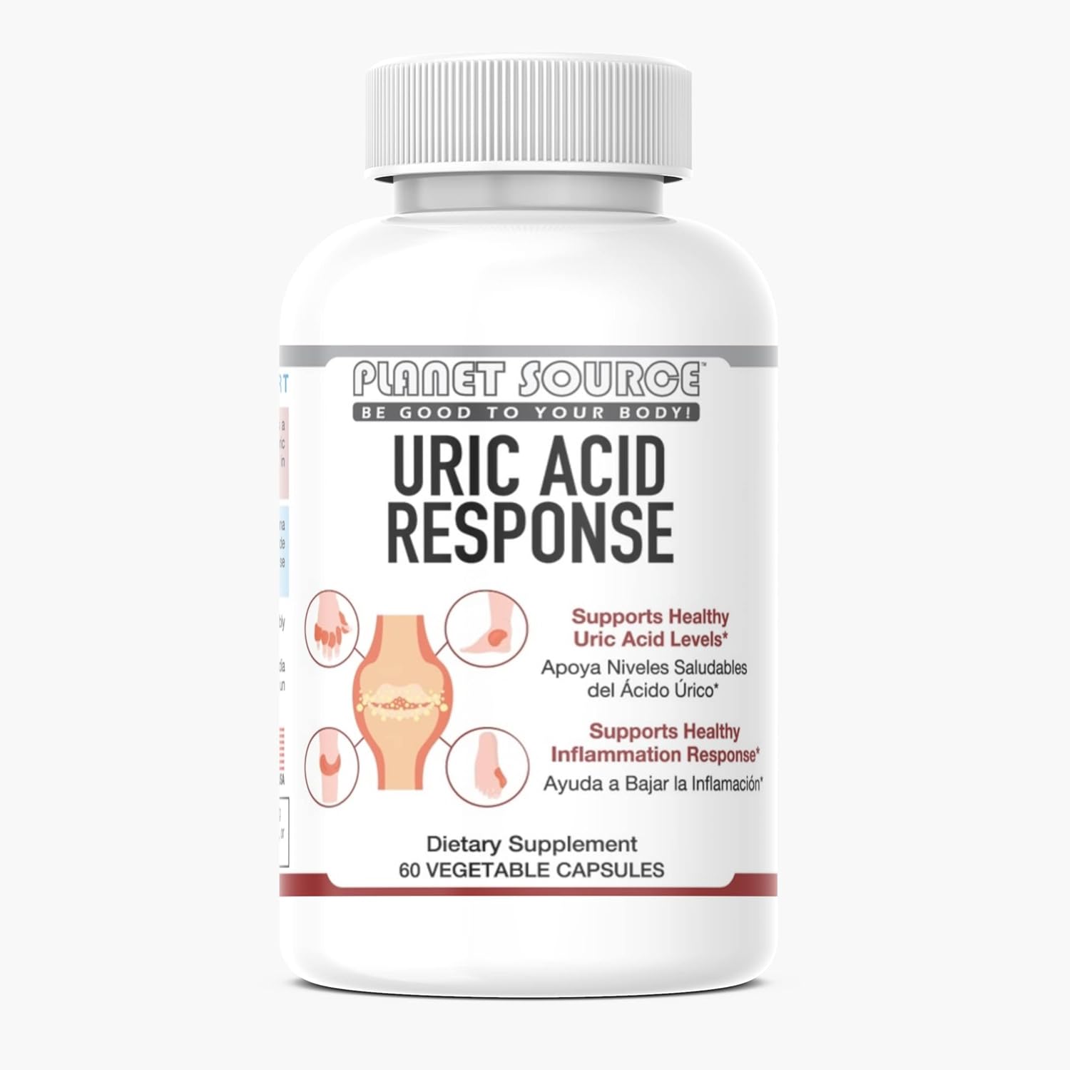 60 Count Uric Acid Response Dietary Supplement for Kidney and Joint Support - Gluten Free & Vegan - Uric Acid Cleanse Supplement - 30 Servings