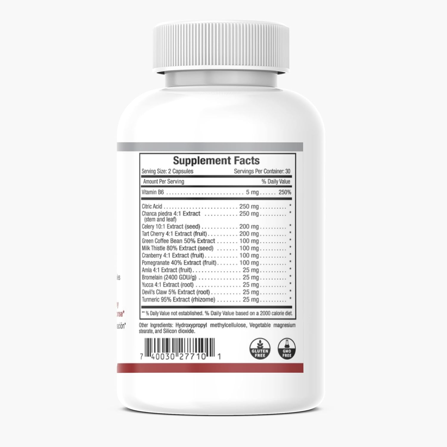 60 Count Uric Acid Response Dietary Supplement for Kidney and Joint Support - Gluten Free & Vegan - Uric Acid Cleanse Supplement - 30 Servings