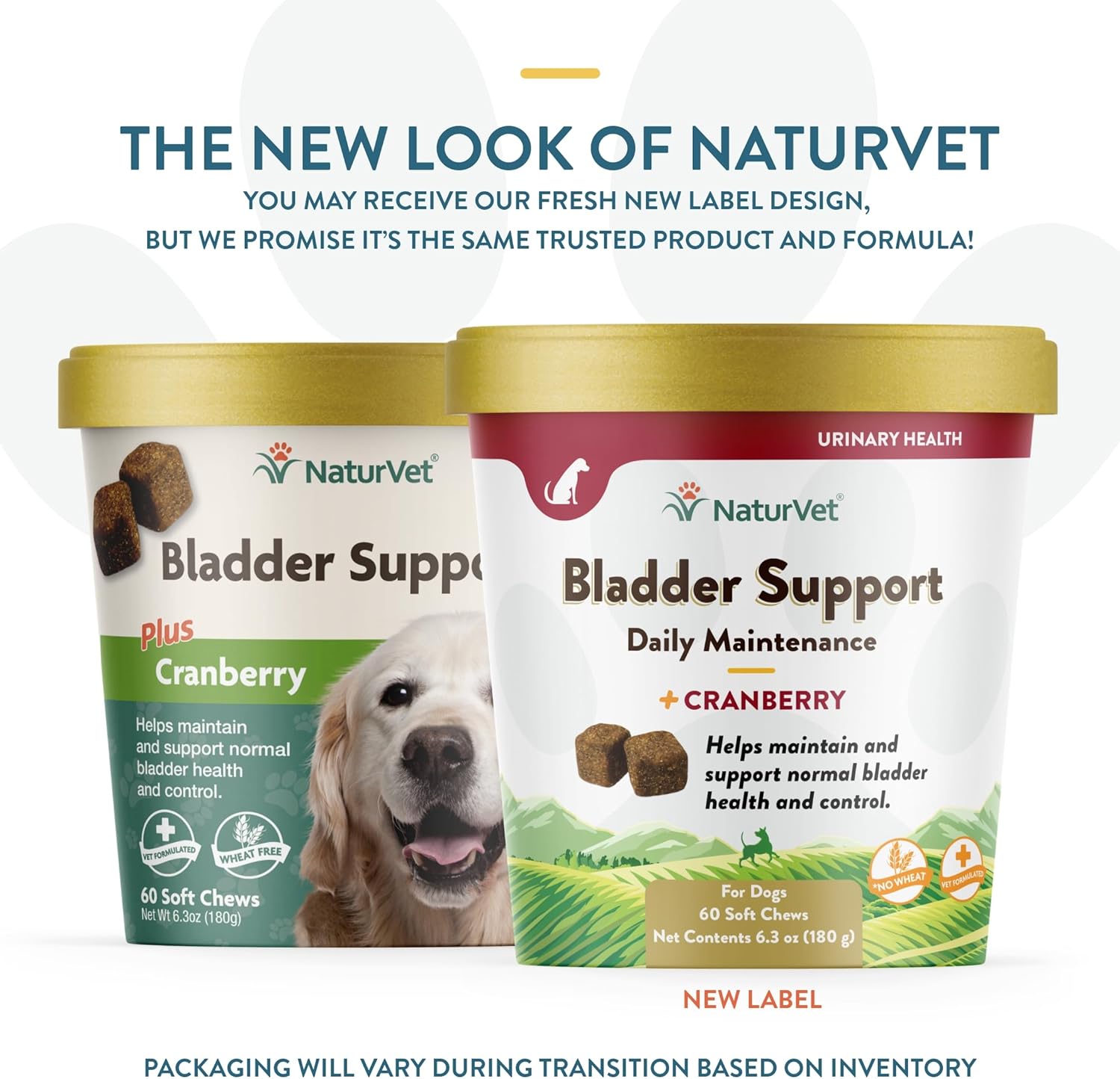 60 ct Soft Chews NaturVet Bladder Support Plus Cranberry for Dogs, USA-Made with Global Ingredients